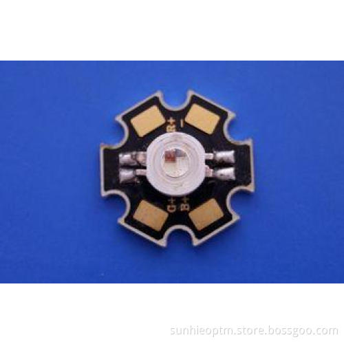 Star Shape 3w 9w RGB LED Diode High Power LED With colorful